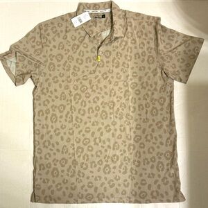 NWT DUVIN Leopard Print Polo